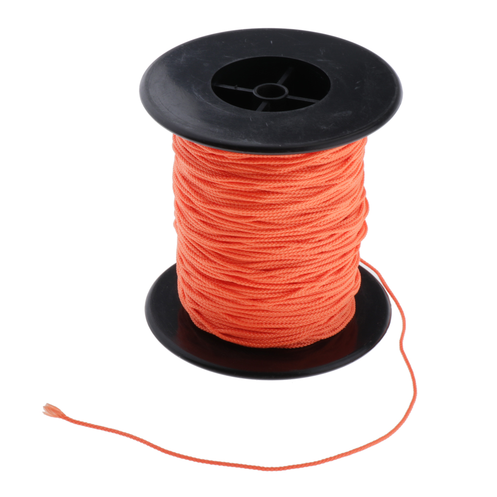 Scuba Diving Reel Line - High Visibility Polyester Line Rope for Scuba Dive Reel Finger Spool and more (83m x 2mm)