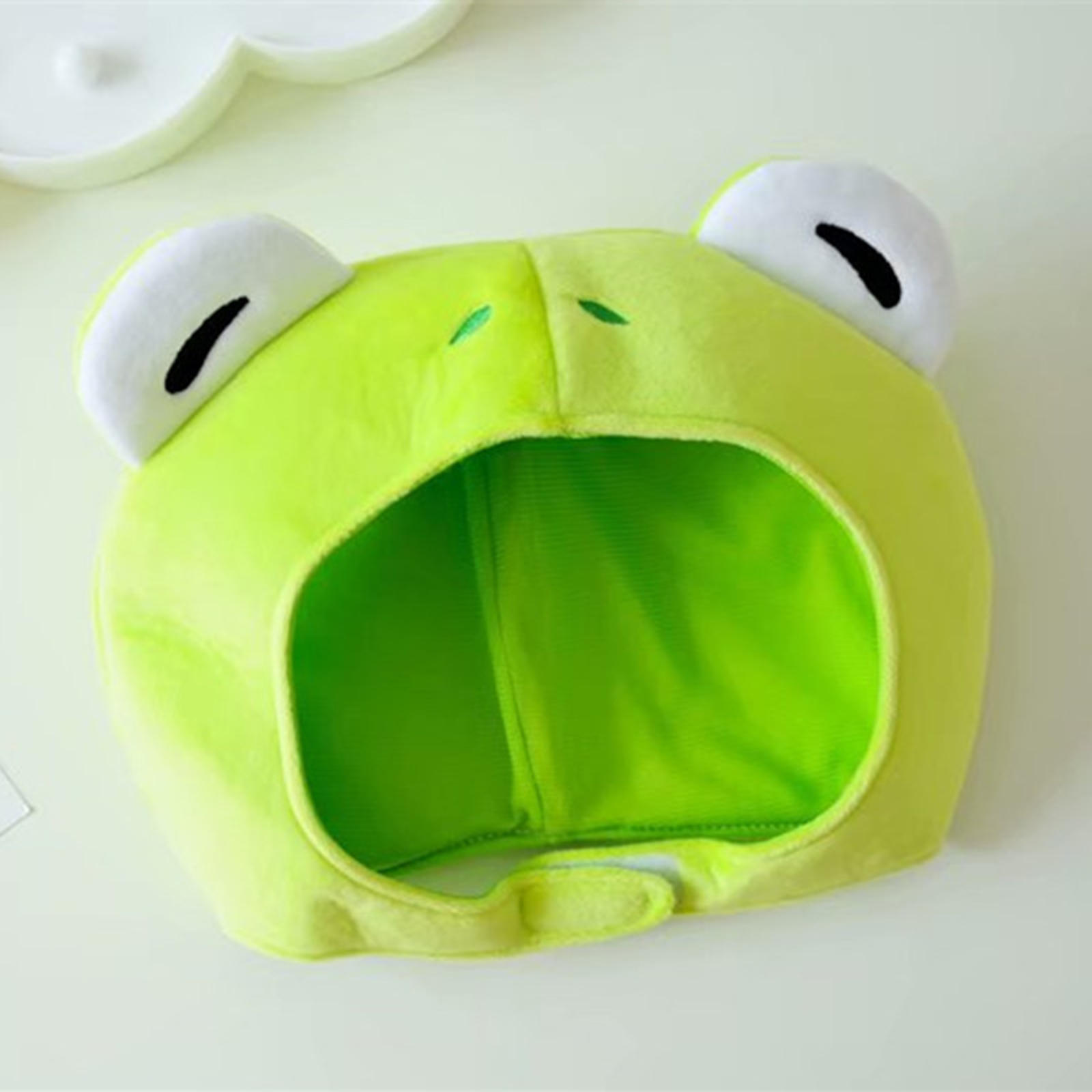 Plush Frog Hat Dress up Animal Big Ears Cute Funny Novelty Cartoon caps Photo Props for Winter Skiing Halloween Cosplay Adults