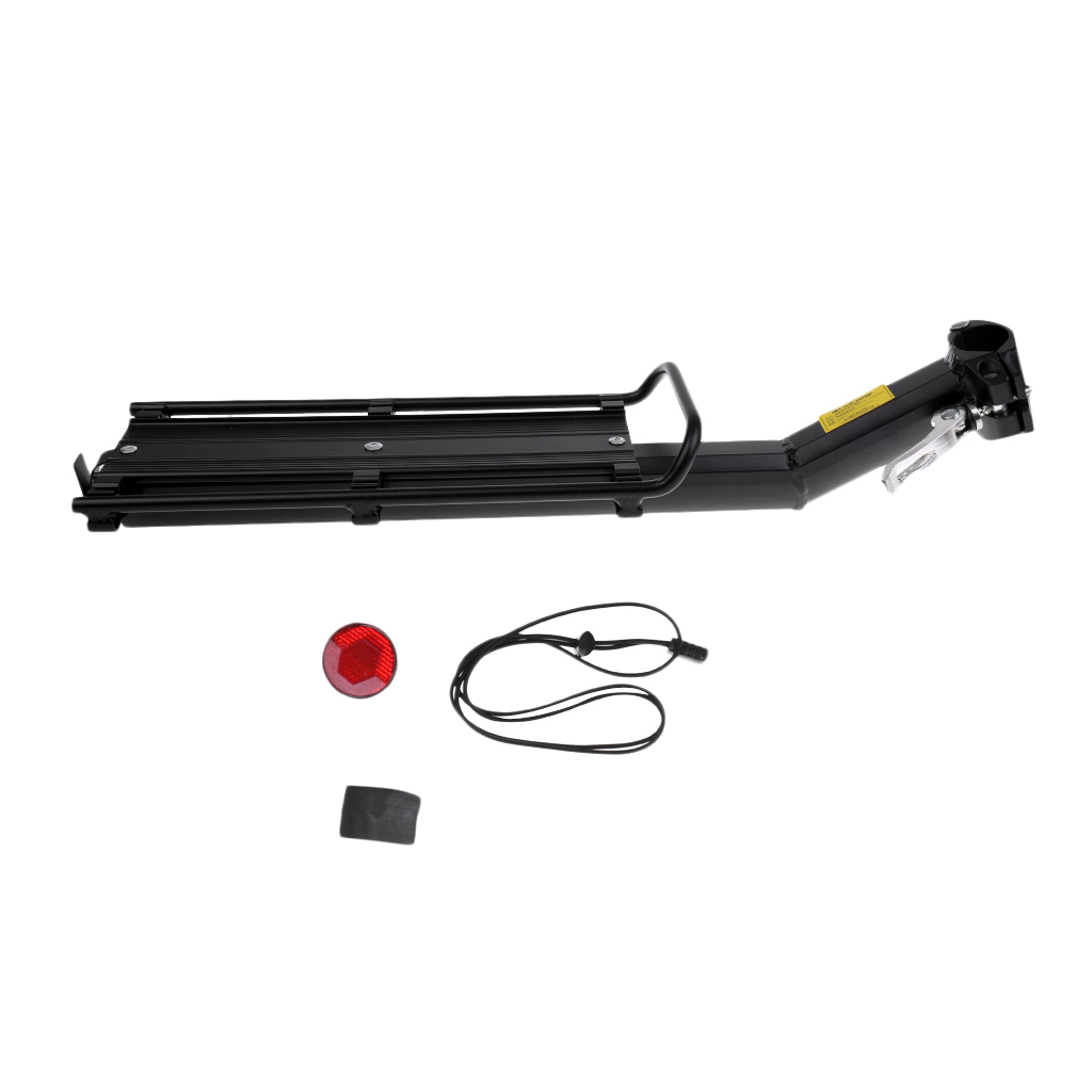 30KG Expandable Cycling Bike Bicycle Rear Rack Luggage Carrier Rack Shelf Bracket Seat Post Mount Bike Cargo Rack