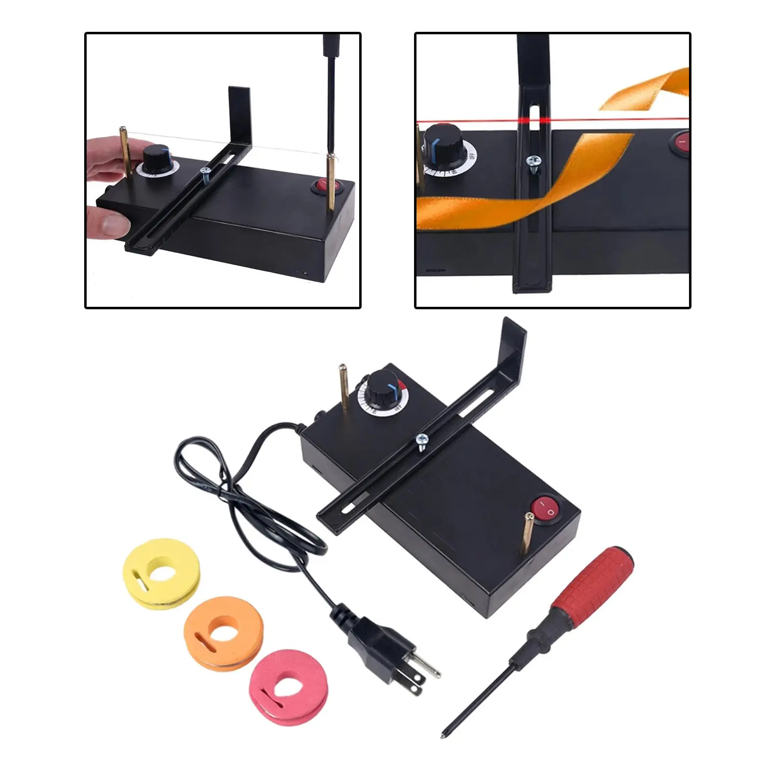 Hot Ribbon Cutter Cutting Machine Manual Blade Heating for Rope Textile Band Braid Webbing DIY Craft