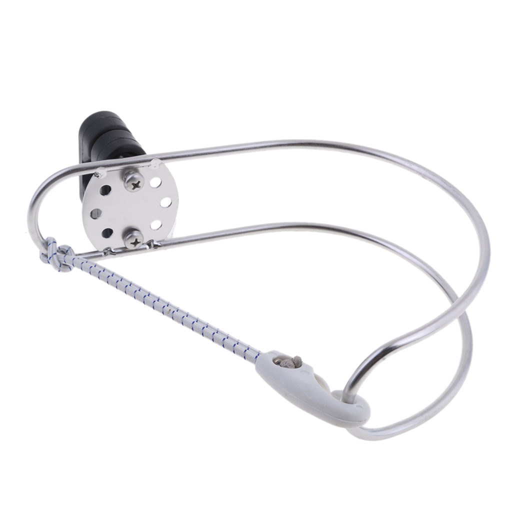 Stainless Steel Boat  Bracket Adjustable Life Buoy Swimming Ring Holder With Plastic Mount For Rowing Boat Accessories
