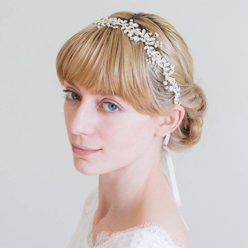 Acessórios de Cabelo Moda Nova Artesanal Cristal Strass Casamento Cabeça Banda Nupcial Headpieces Butt666 10 Moda nova artesanal cristal strass casamento cabeça