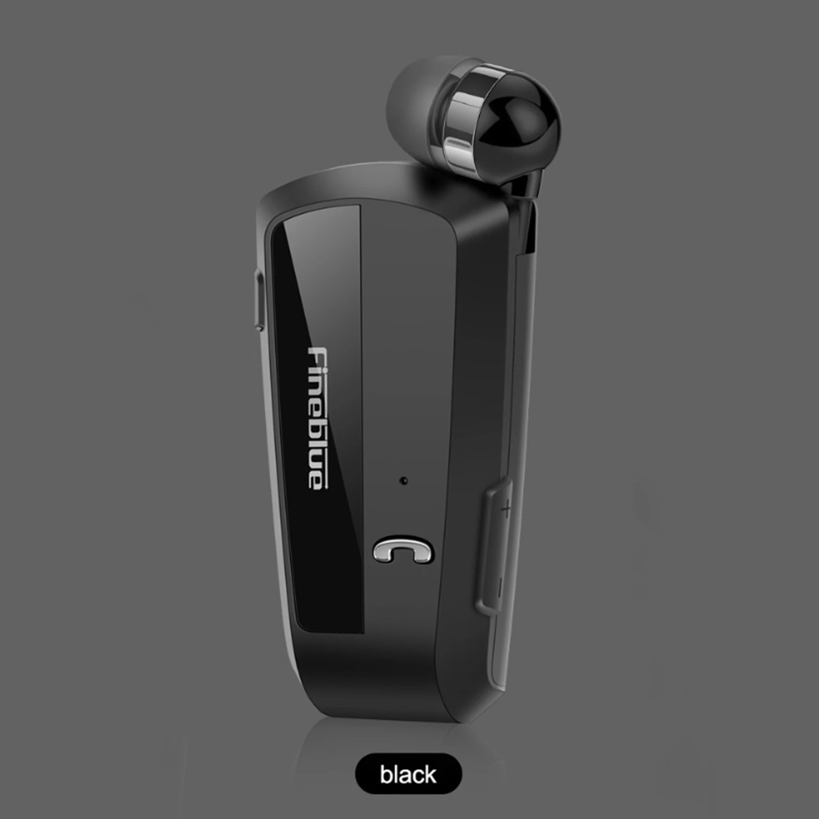 FineBlue F990 Wireless Bluetooth Headset Call Remind Vibration Sports Clip on Collar for Business Workout Driving