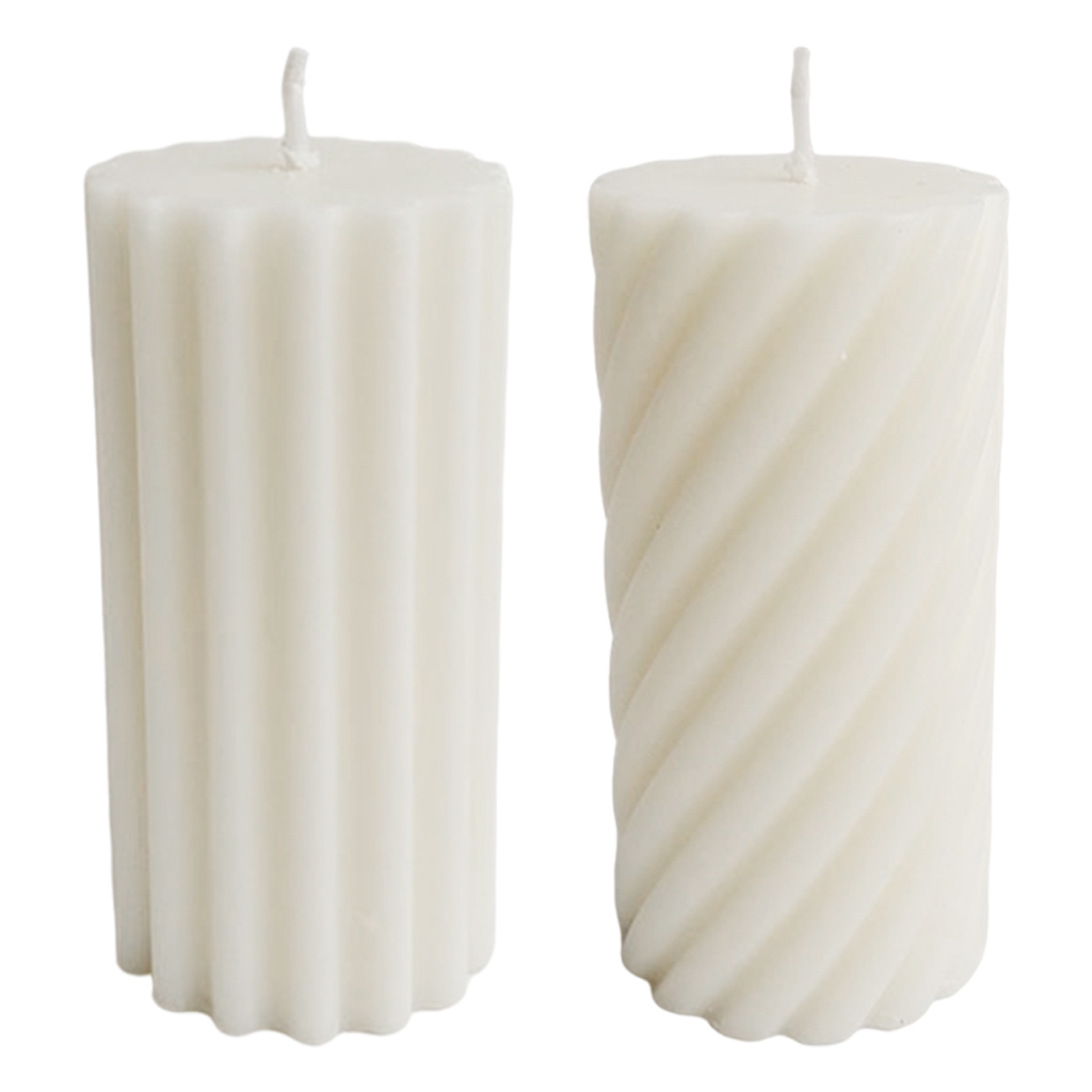 Paraffin Wax Pillar Candle Aesthetic Home Wedding Parties Dinner Table Decor