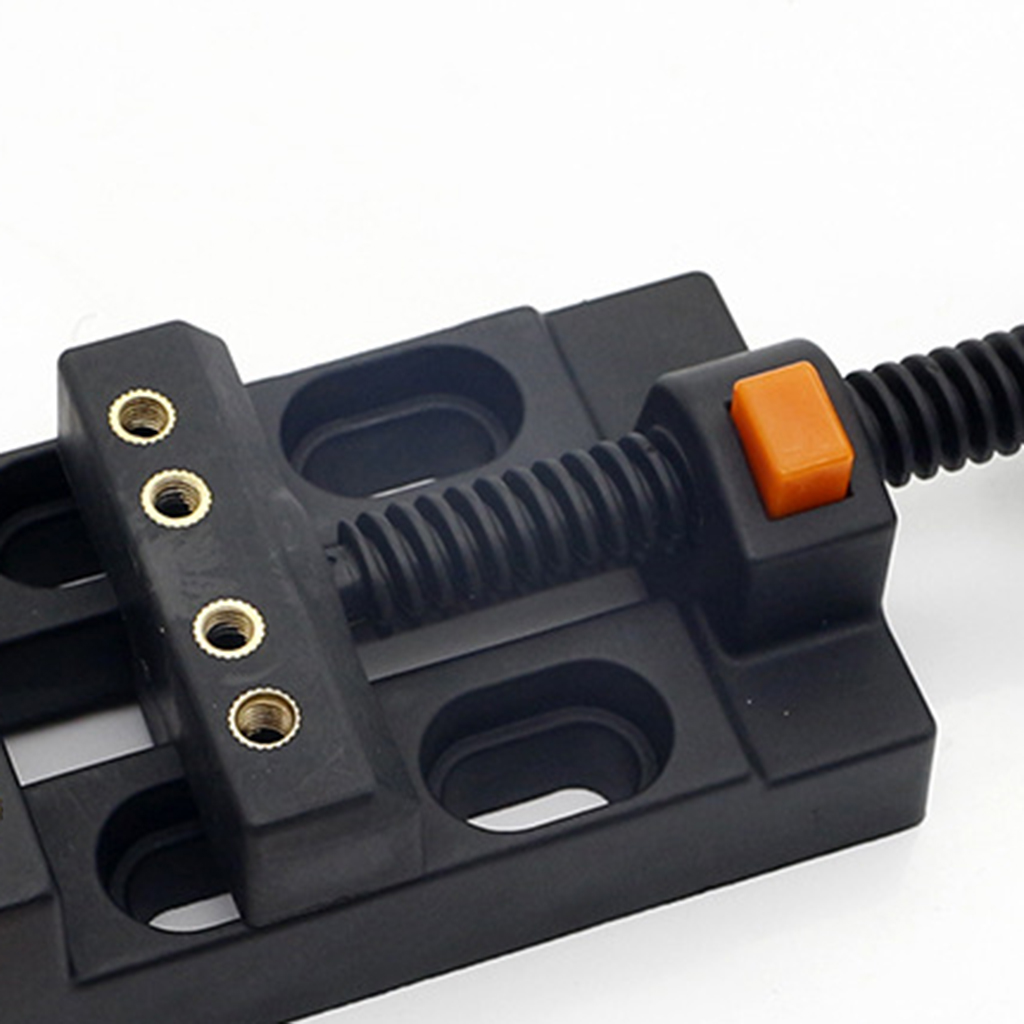 Universal Mini Drill Press Walnut Vice Clamp Table Bench Vice DIY Sculpture Hobby Craft Carving Tool Orange Black