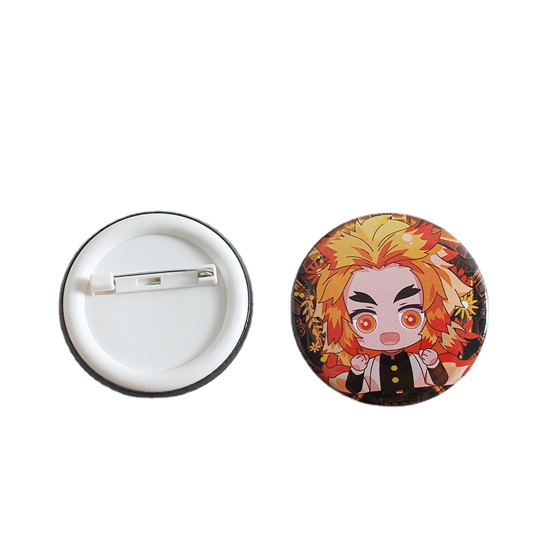 Anime Second element Q Version Badge Bar Butterfly Endure Tanjirou Fugang Yi Yong Shan Yi Yan Column Pendant Anime Peripheral