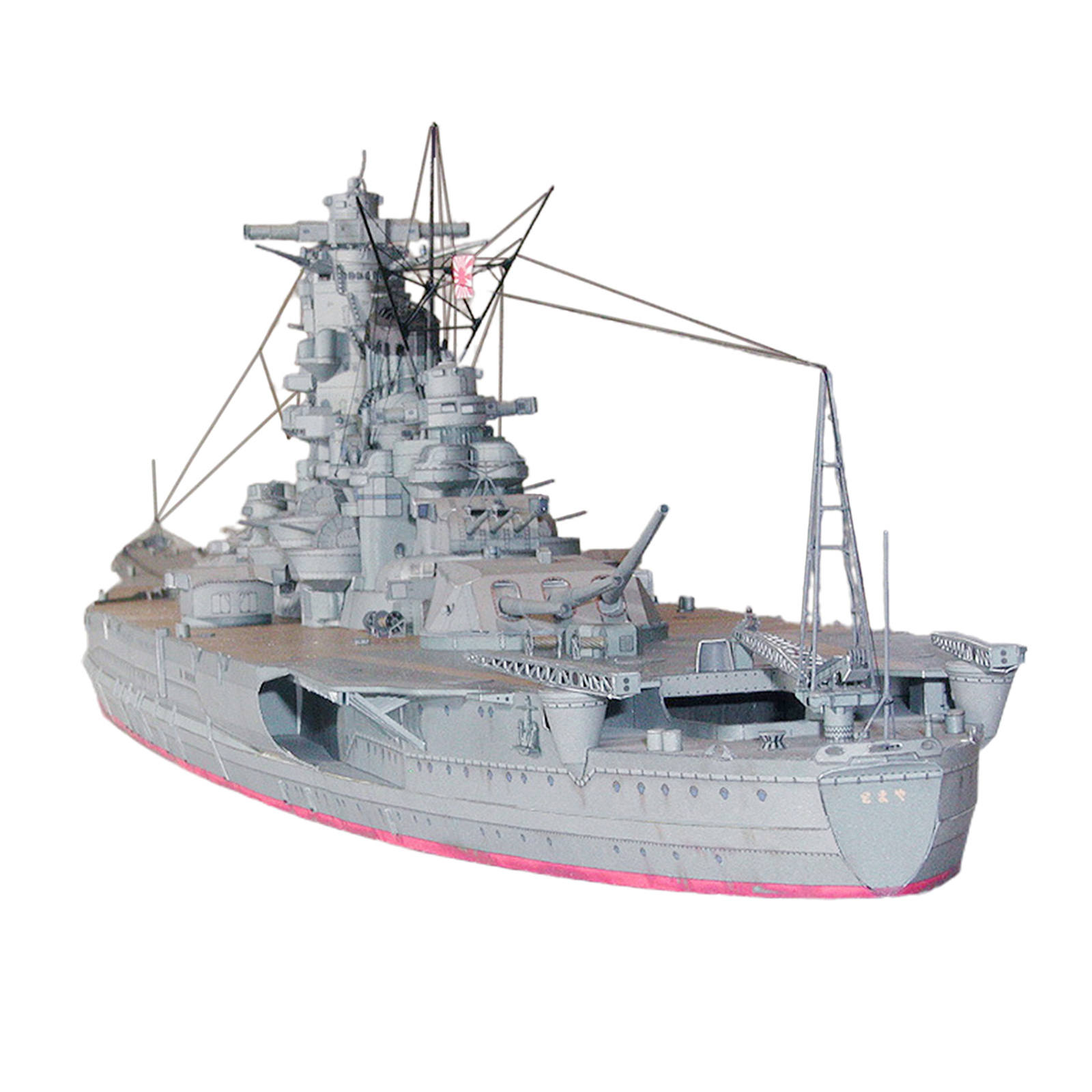 3D Japanese Yamato Navy Ship Puzzle Paper Model Kits Game Papercraft Lovers