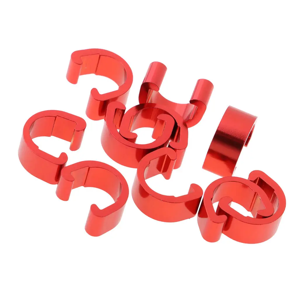 10 Pack Alloy C Cables, Hose Clips, C-Clip, Fastening Buckle Guides