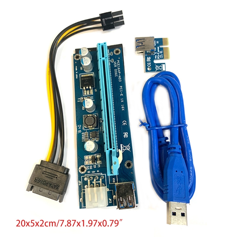 Pci-e riser cartão 1x para 16x ver