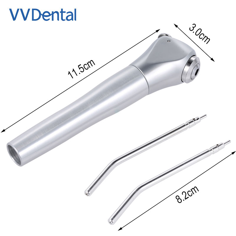 Best of VVDental 1 Set Dental Air Water Spray Gun Triple 3 Way Syringe Handpiece + 2 Nozzles Tips Tubes For Dental Lab Silvery Available Reviews & Tips