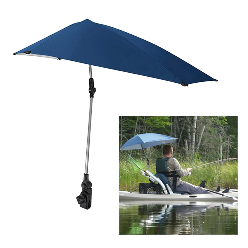 Foldable UPF 50+ Adjustable Clamp-on Beach Umbrella Protection] for Chair