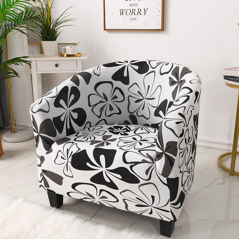 Details about   Tub Chair Covers Floral Elastic Armchair Single Sofa Chair Cover Slipcover Sale` 