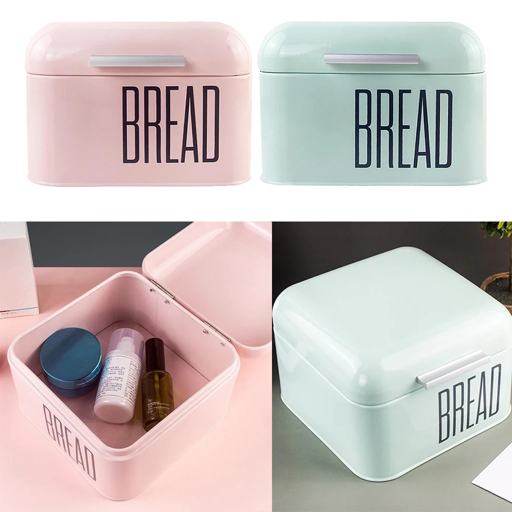 Metal Bread Box Kitchen Bread Bin Storage Holder for Bakery Restaurant
