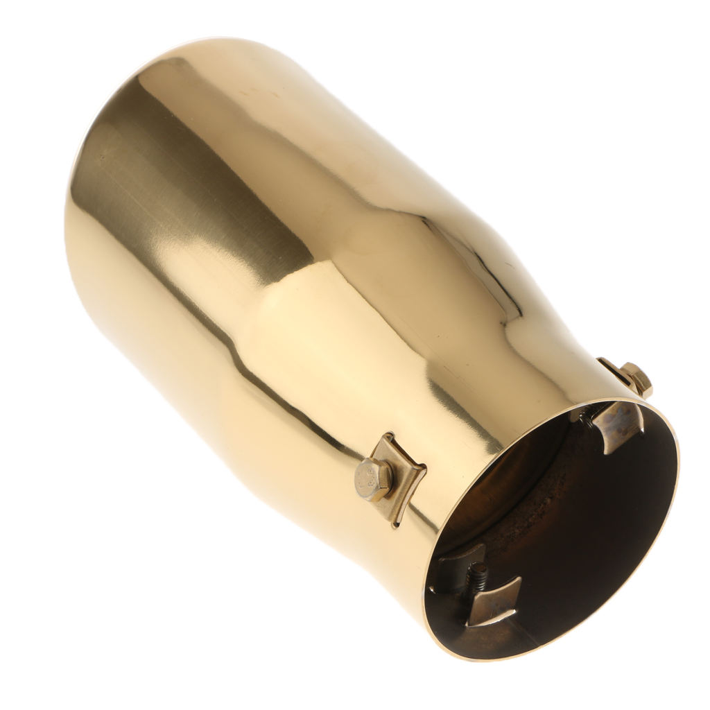 76mm Stainless Steel Car Exhaust Pipe Tail Muffler Silencer resistant to UV, water, dirt, grease, salt, mild acid  oil 190mm