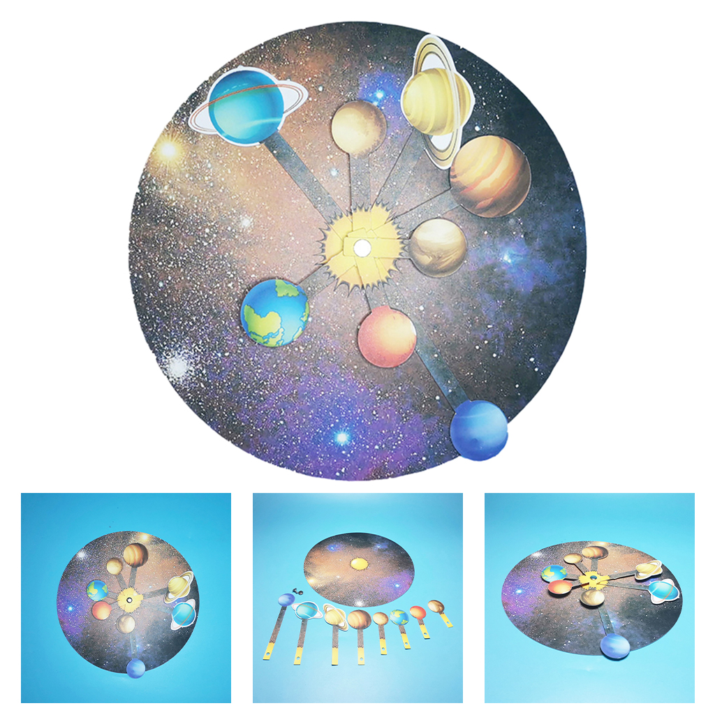Paper Solar System DIY Toys Educational Toy Brain Teaser Kids Science Toys for Boys Girls
