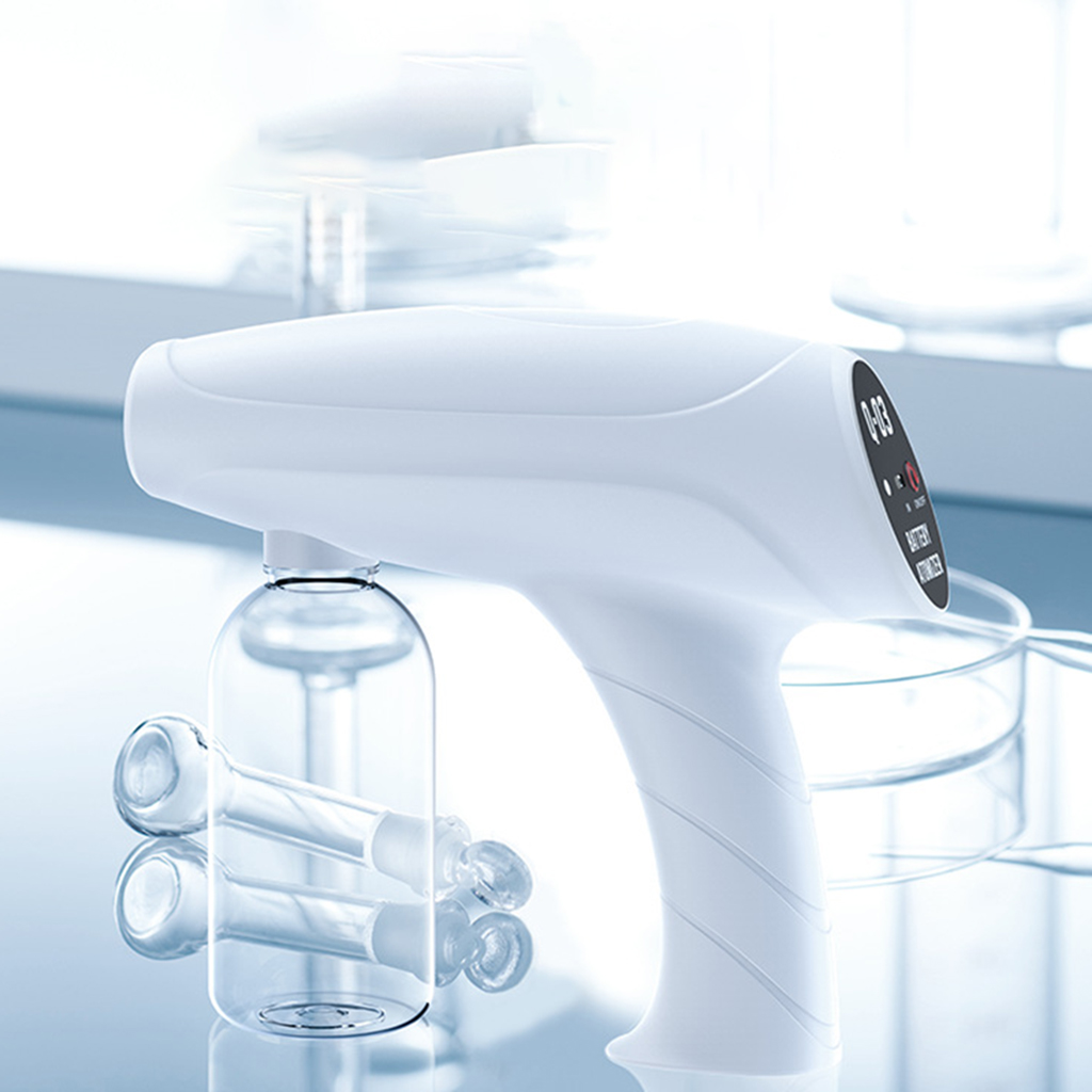 11oz Blue Light Wireless Nano Steam  Fogger Disinfection Water Sprayer Machine Handheld Steam Sprayer