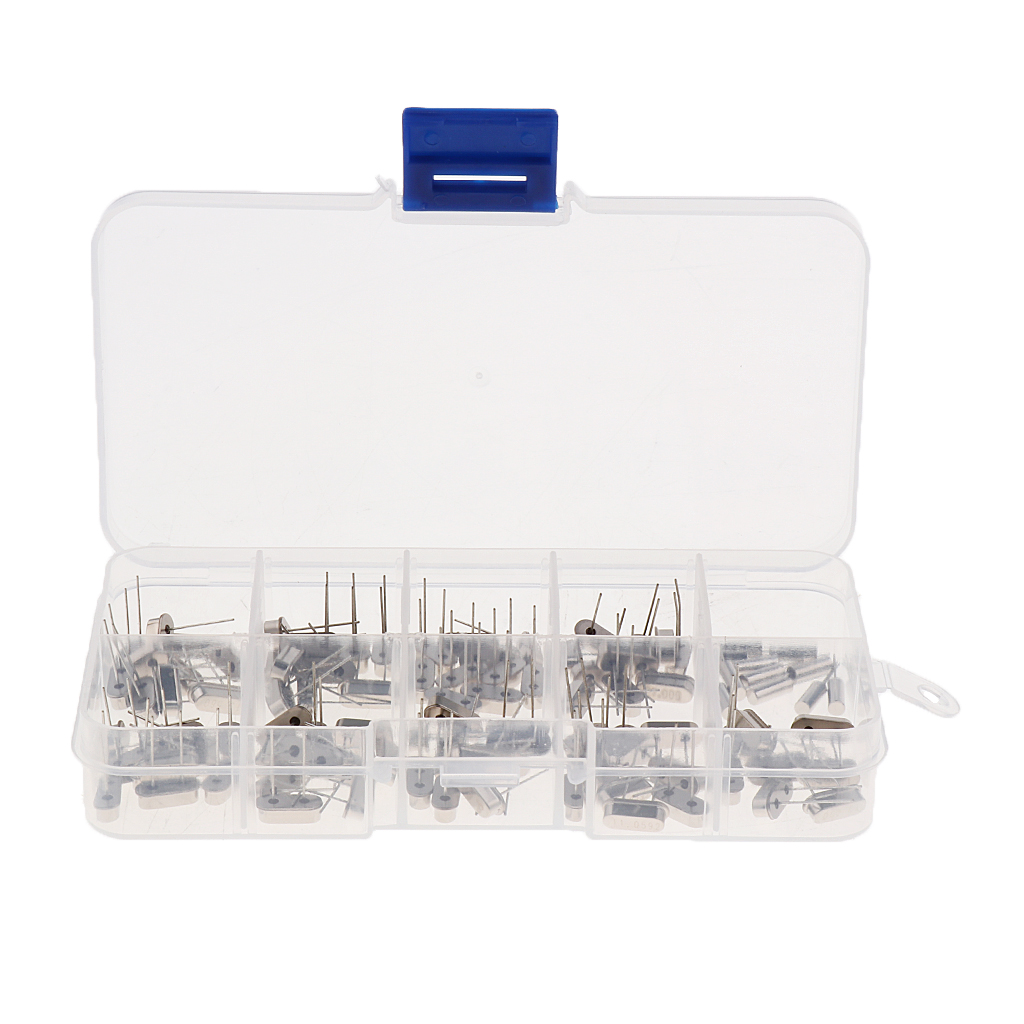 Pack of 100 Quartz Crystal Oscillator Resonator Assortment Kit 10 Value