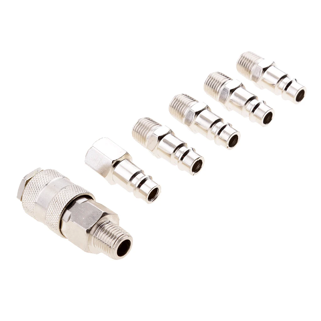 1/4`` BSP Air Compressor Coupler Fittings Line Hose Connector Quick Release