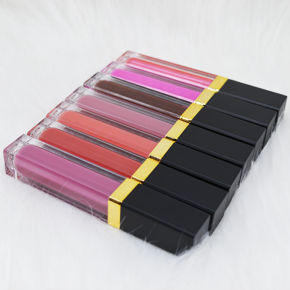 Antiaderente Copo Fosco Espelho Brilho Labial Hidratante e de Longa Duração Maquiagem Configuração Rótulo Privado Labial Esmalte 41color 2 hidratante e de longa duração maquiagem configuração rótulo privado labial esmalte