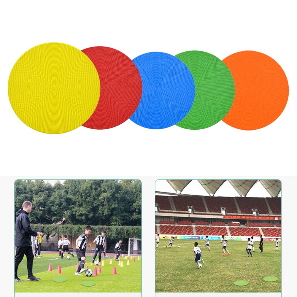 Lot De 50 Cônes De Marquage Plats 15 Cm - 5 Couleurs, Sac De Transport - Pour Entraînement Football, Sport
