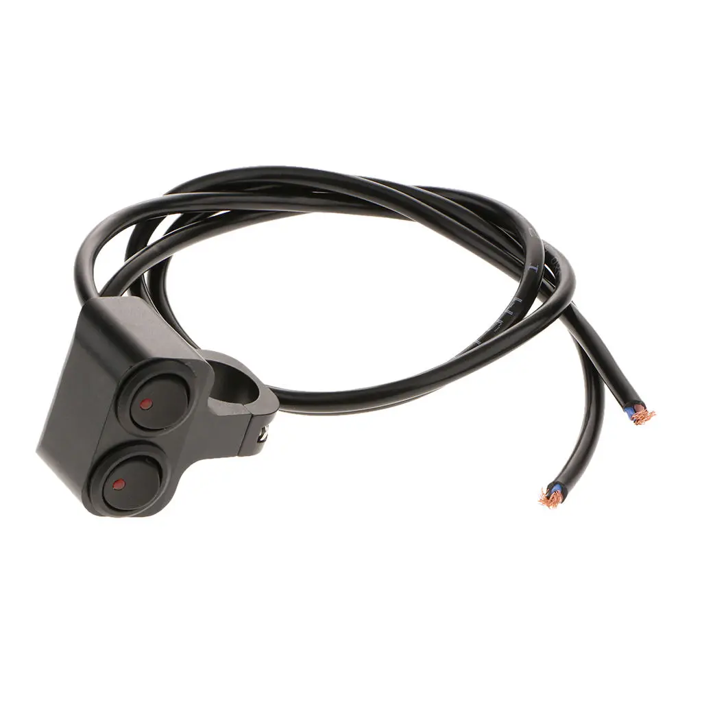 Motorcycle 1 inch 25mm Handlebar Grip Headlight ON OFF Switch 12V