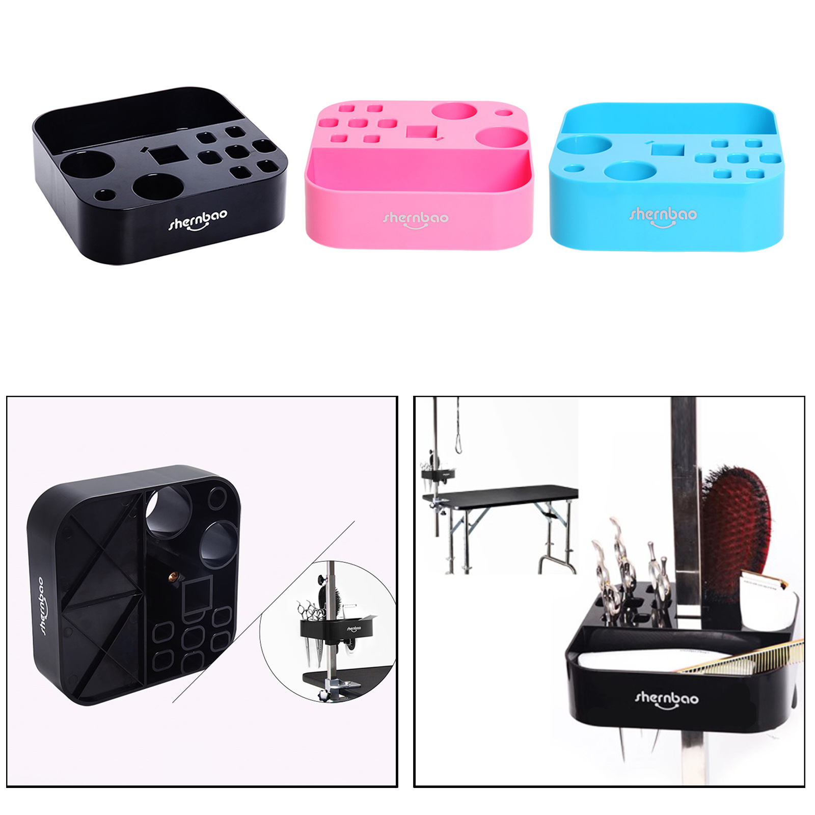 Grooming Storage Box On the bracket Groomer Tool Pet Hairdressing Scissors Clips Brushes Organizer for Pet Shop Grooming Table