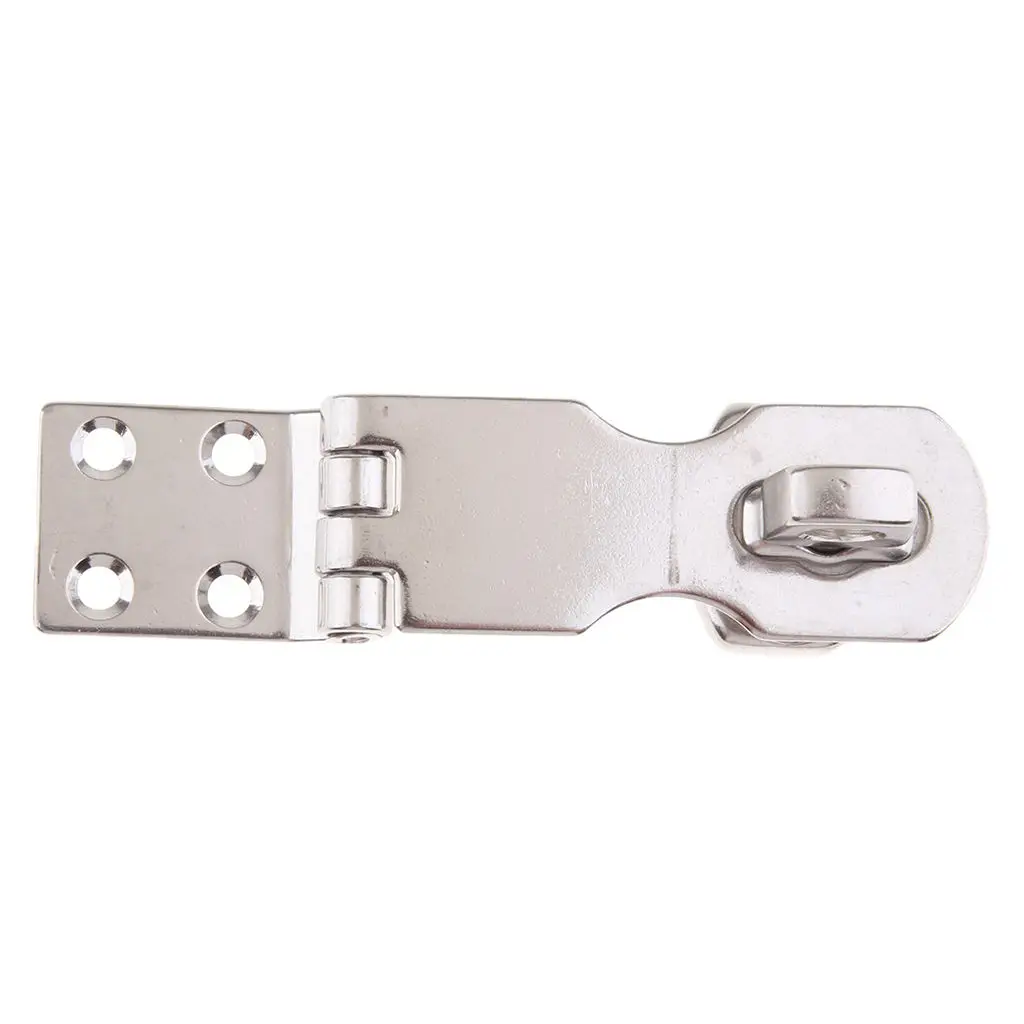 Door Hasp Latch Lock, Stainless Steel Safety Packlock, Easy to Install, 2 Sizes