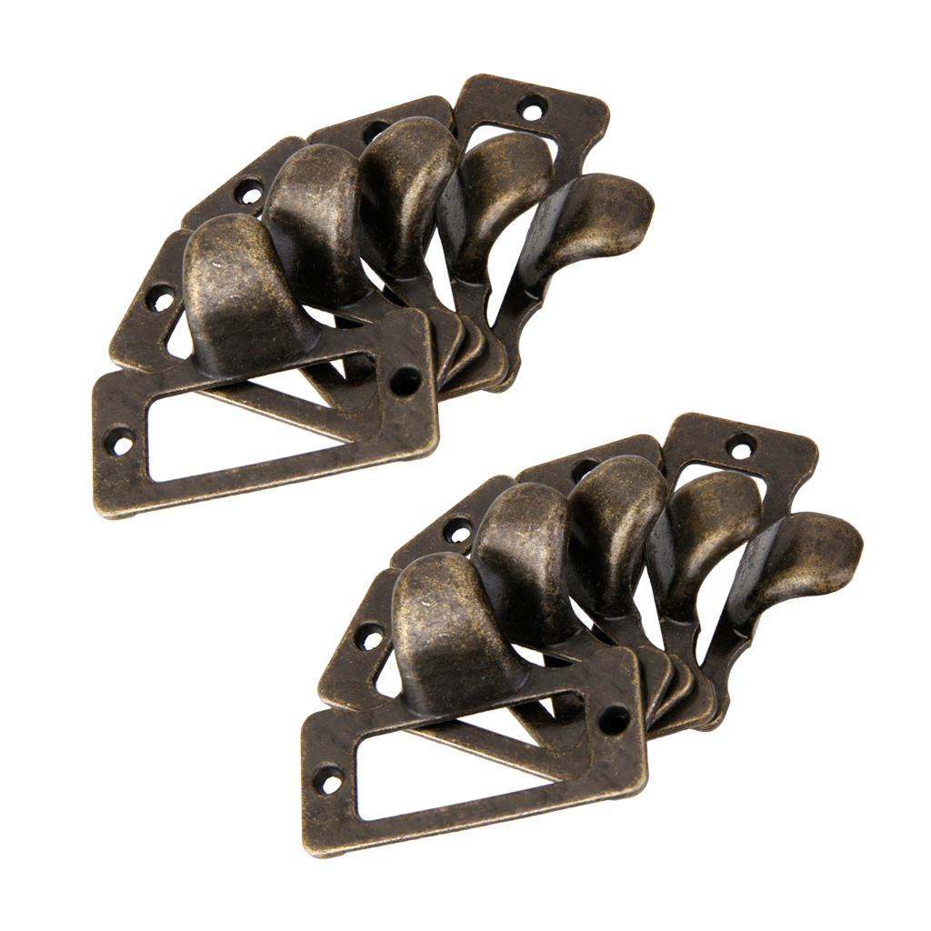 Antique Cupboard Cabinet Cup Drawer Furniture Card Frame Pull Handle, Pack of 10pcs