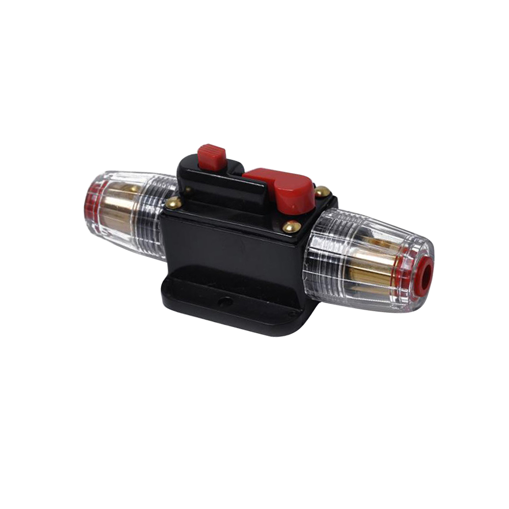 DC 12-48V Inline Circuit Breaker 40A Manual Reset Switch Car Audio Fuse