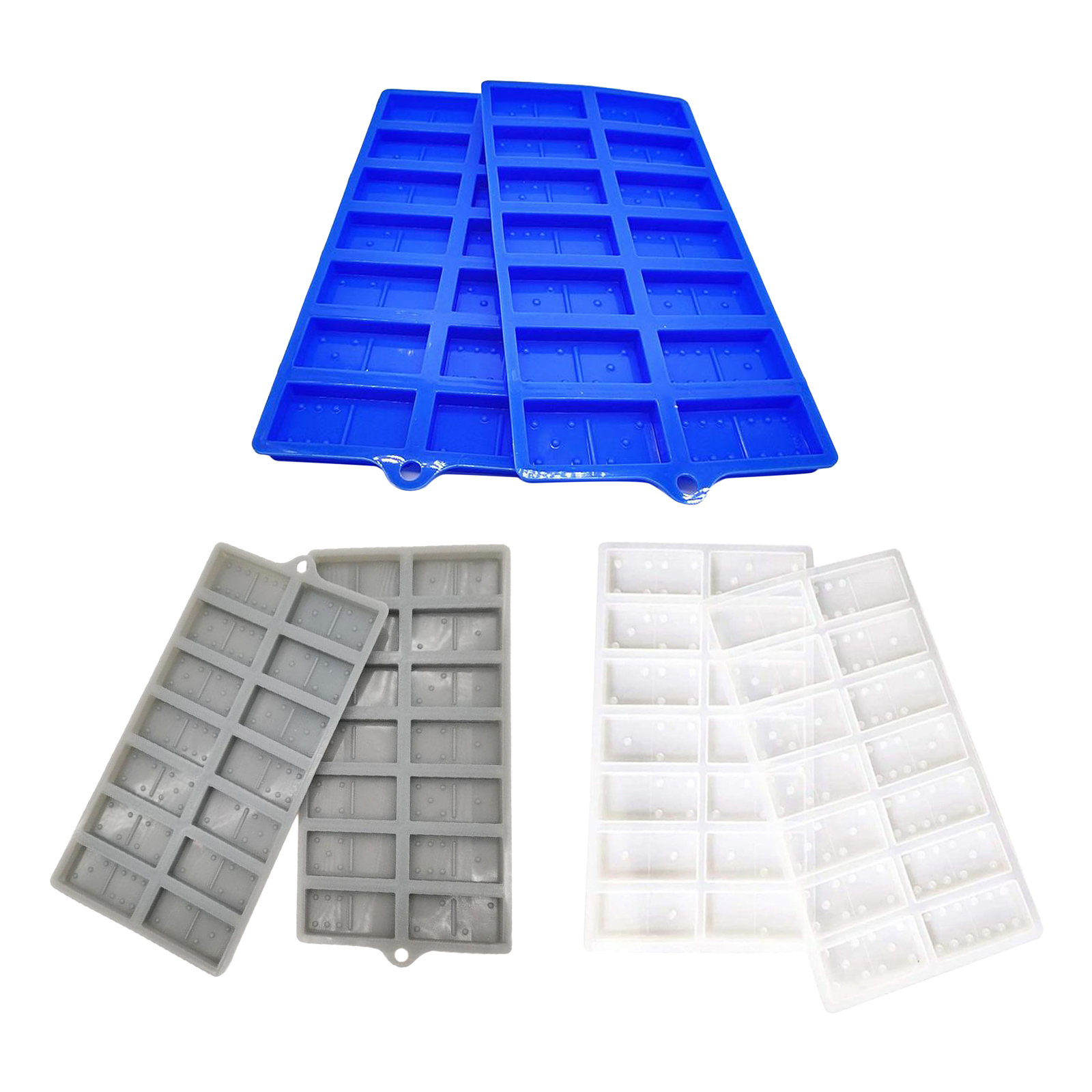 Domino Casting Mold Chocolate Bar Dominoes Mould DIY Soap Molds Accessories