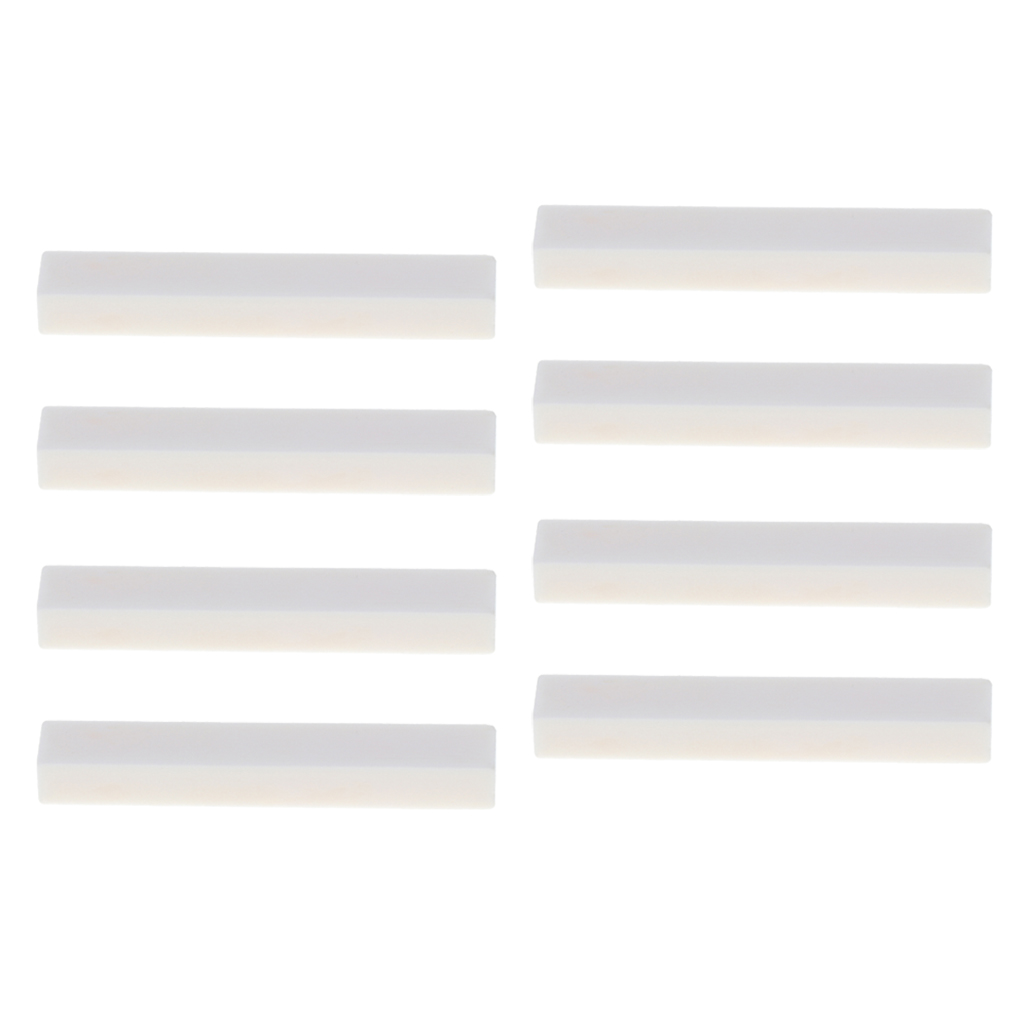 8pcs NEW High-quality Cattle Bone White Acoustic Guitar Nut For Cigar Guitar