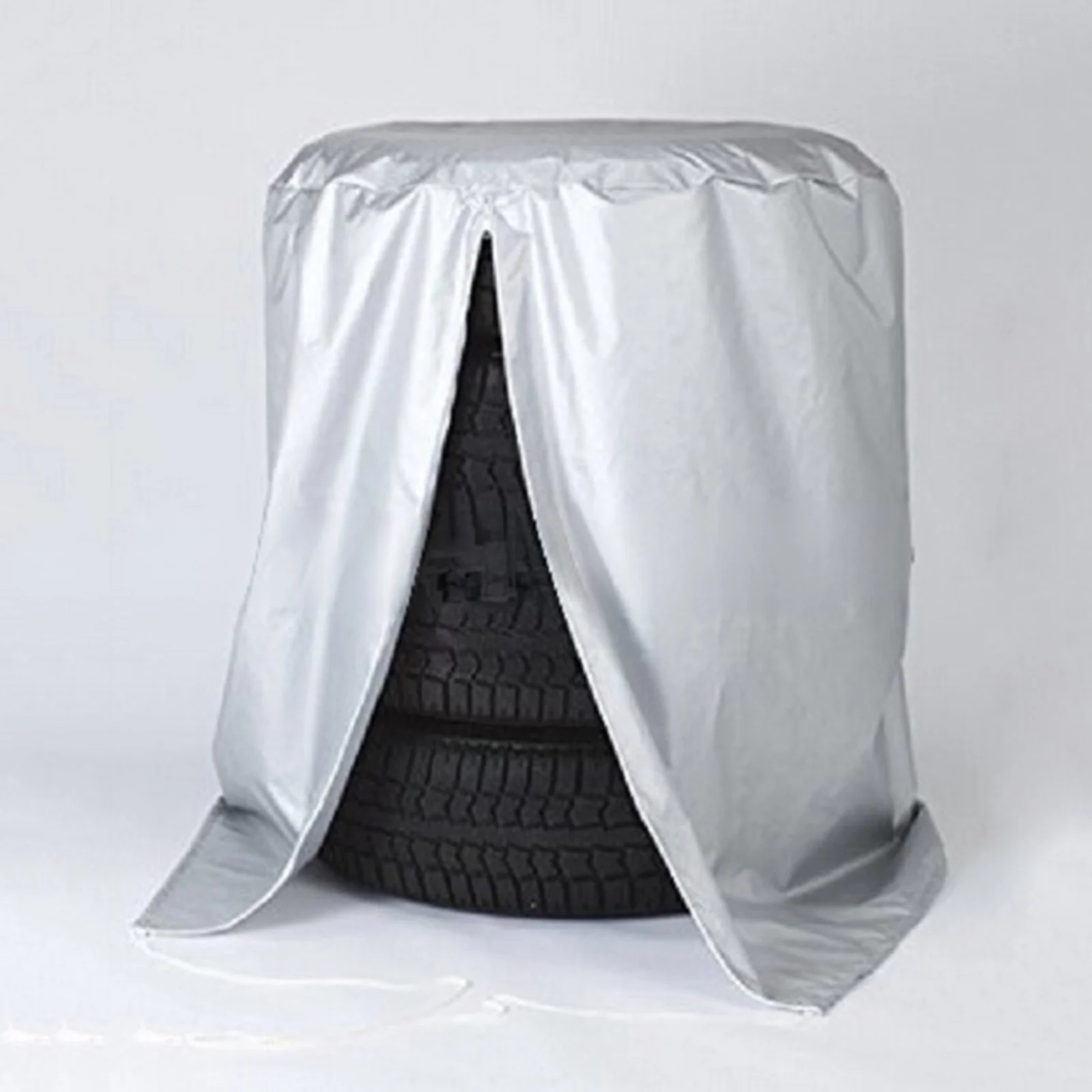 Tire Storage Cover 4 Tires Stacked Adjustable Spare Tire Cover Fits for 32.2 inch Tyre
