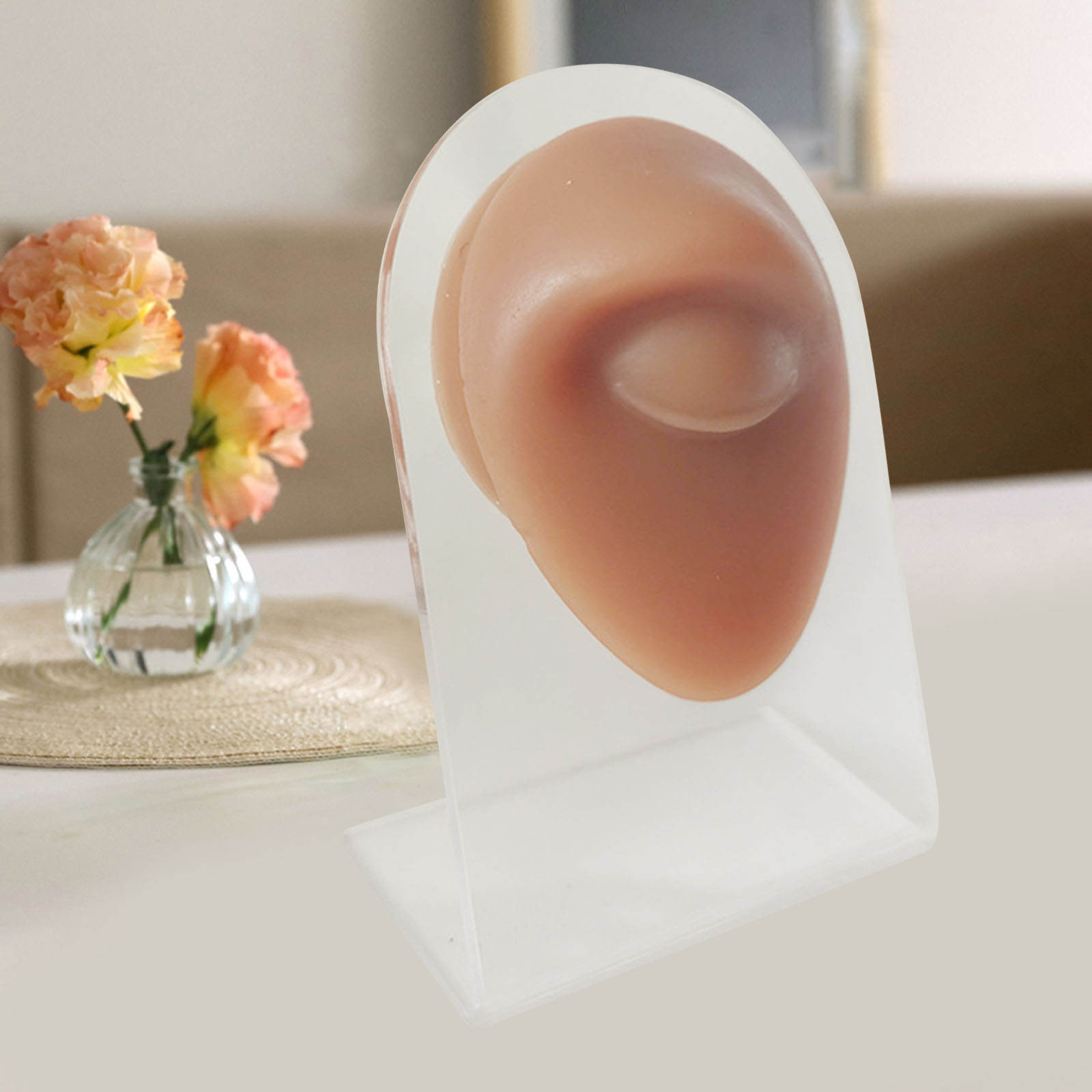 Human Body Part Models Soft Feelings Silicone Modeling for Piercing Exercises Home Teaching Demonstration Tool with Stand
