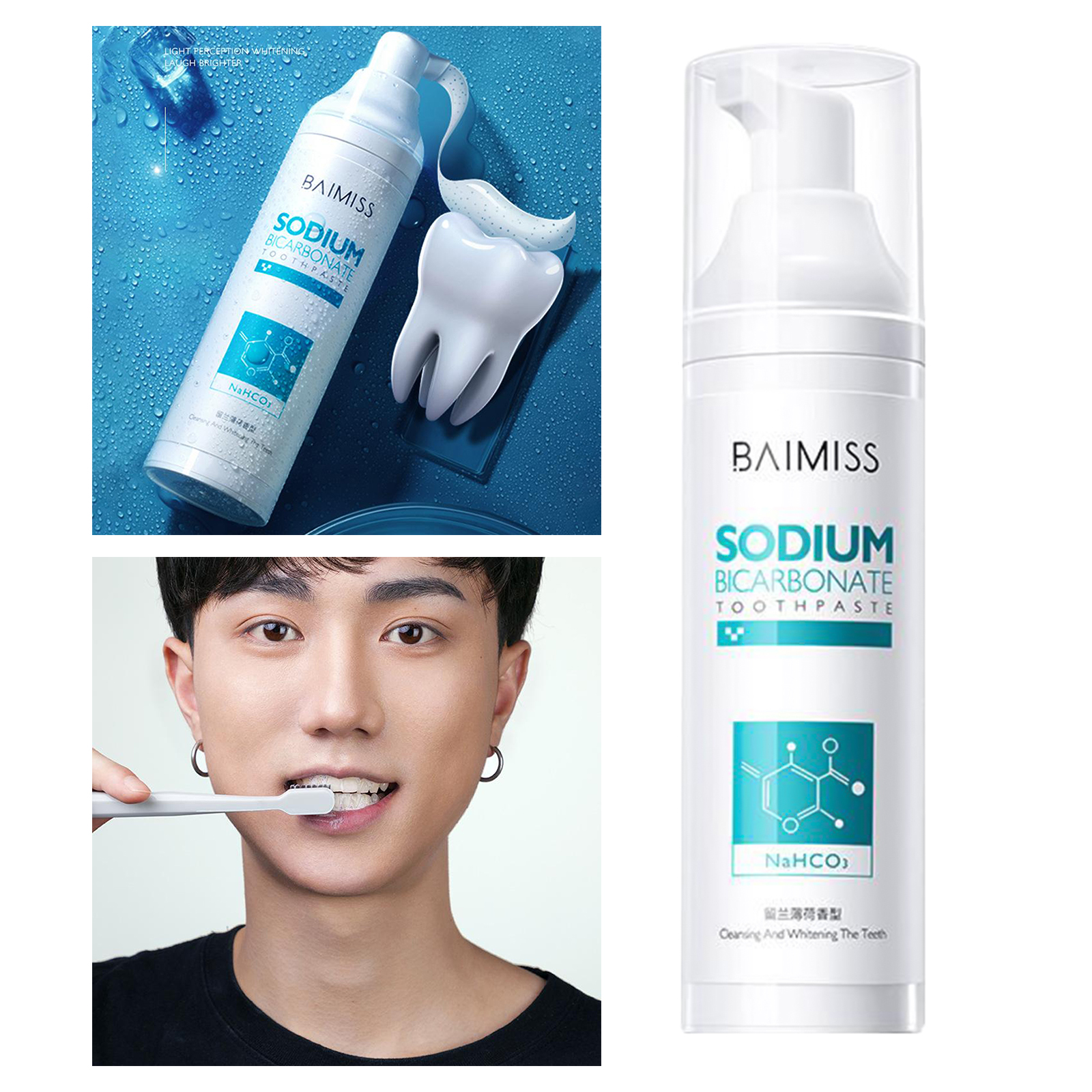  Teeth Whitening Toothpaste，No Sensitivity, Travel-Friendly Easy to Use