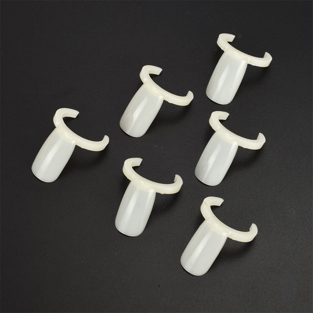 100pcs Plastic  Nail Art Display Tips Presentation Rings for