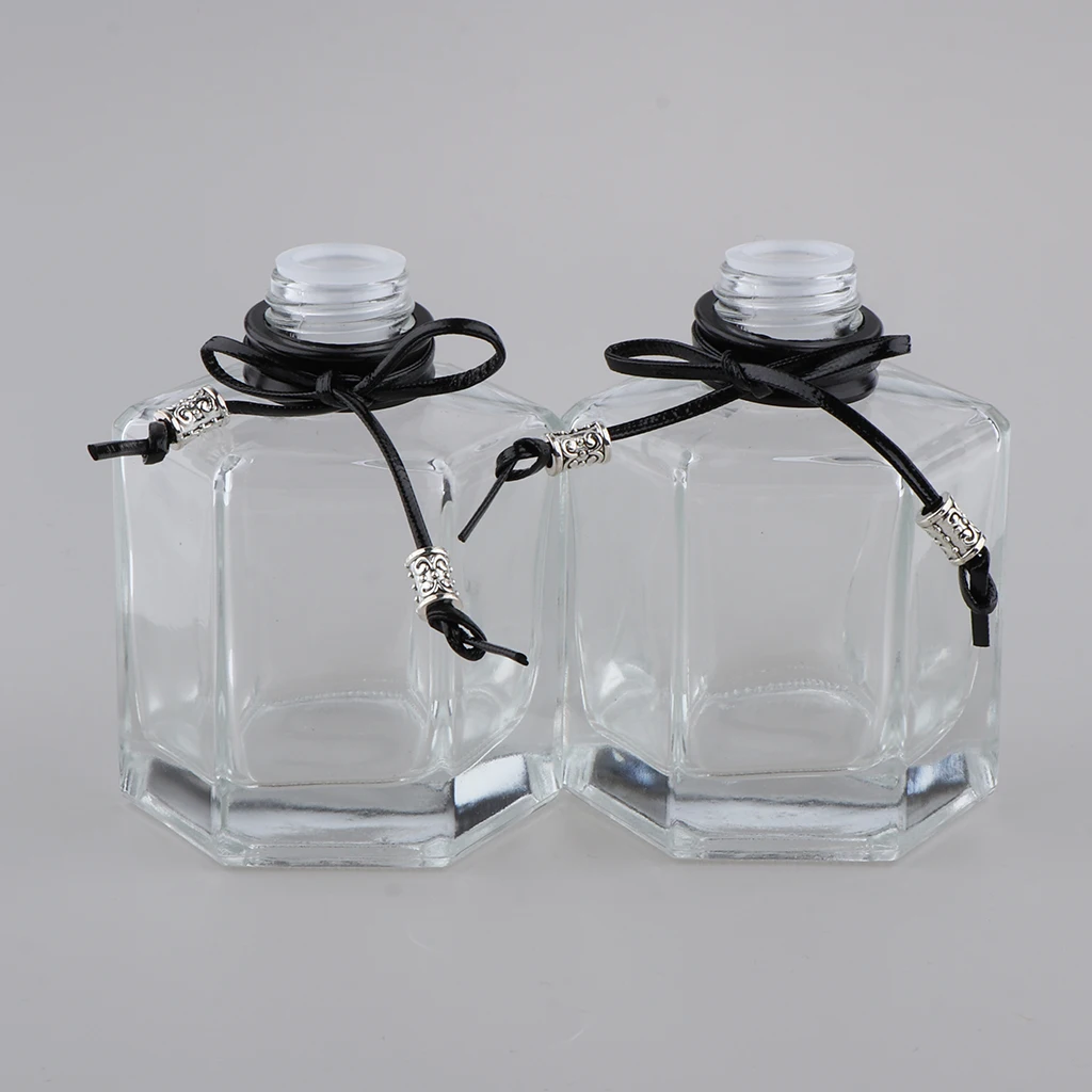 2Pcs 100ml Fragrance Glass Diffuser Refillable Bottles For DIY Craft Reed Sticks Essential Oils Aromatherapy Makeup Tools