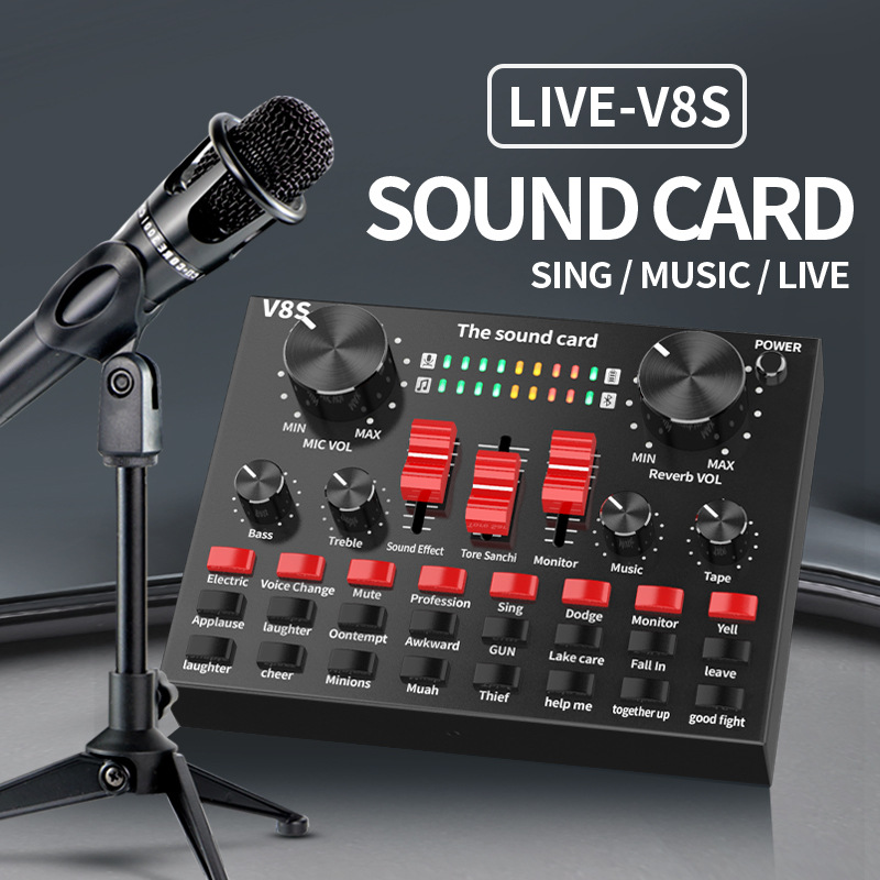 V8S Usb Interface Sound Card Audio Mixer Mikrofon Webcast Live Sound Card Usb Fungsi Untuk CellPhone Support Tik Tok V8S Usb Interface Sound Card Audio Mixer Mikrofon Webcast Live Sound Card Usb Fungsi Untuk CellPhone Support Tik Tok
