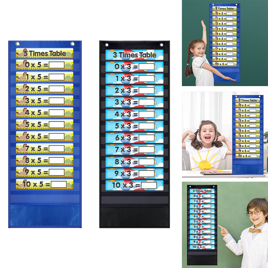 Reusable Multiplication Table Poster Math Charts Teaching Aid Classroom Home for Children