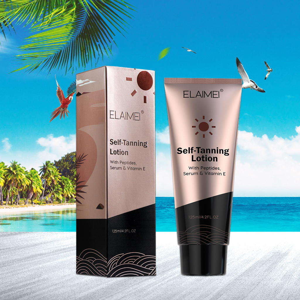 Self Tanner Lotion Organic Natural Bronzing Nourishing Self Tanning Lotion Beauty Personal Skin Care Sunless Body Bronzer 125 mL