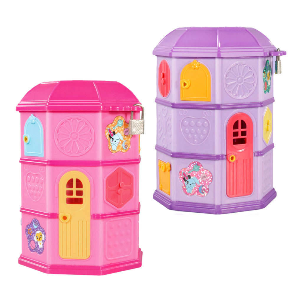 Light and Music Surprise Treasure Box with Keys Lucky Box Mystery Case Bracelet Necklace Blind Box Keepsake for Girls Kids Child