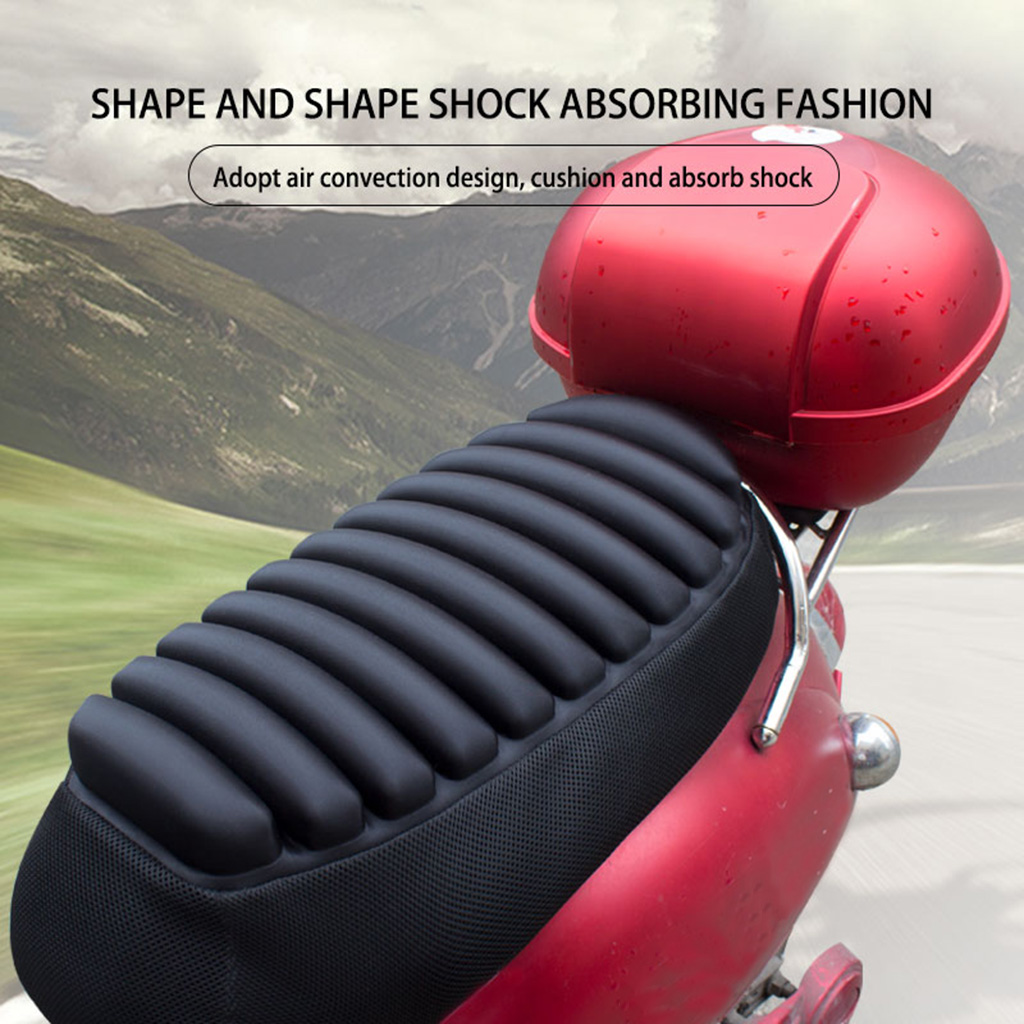 Motorcycle Comfort Seat Cushion Tourtecs Air Fillable Motorbike  Cover