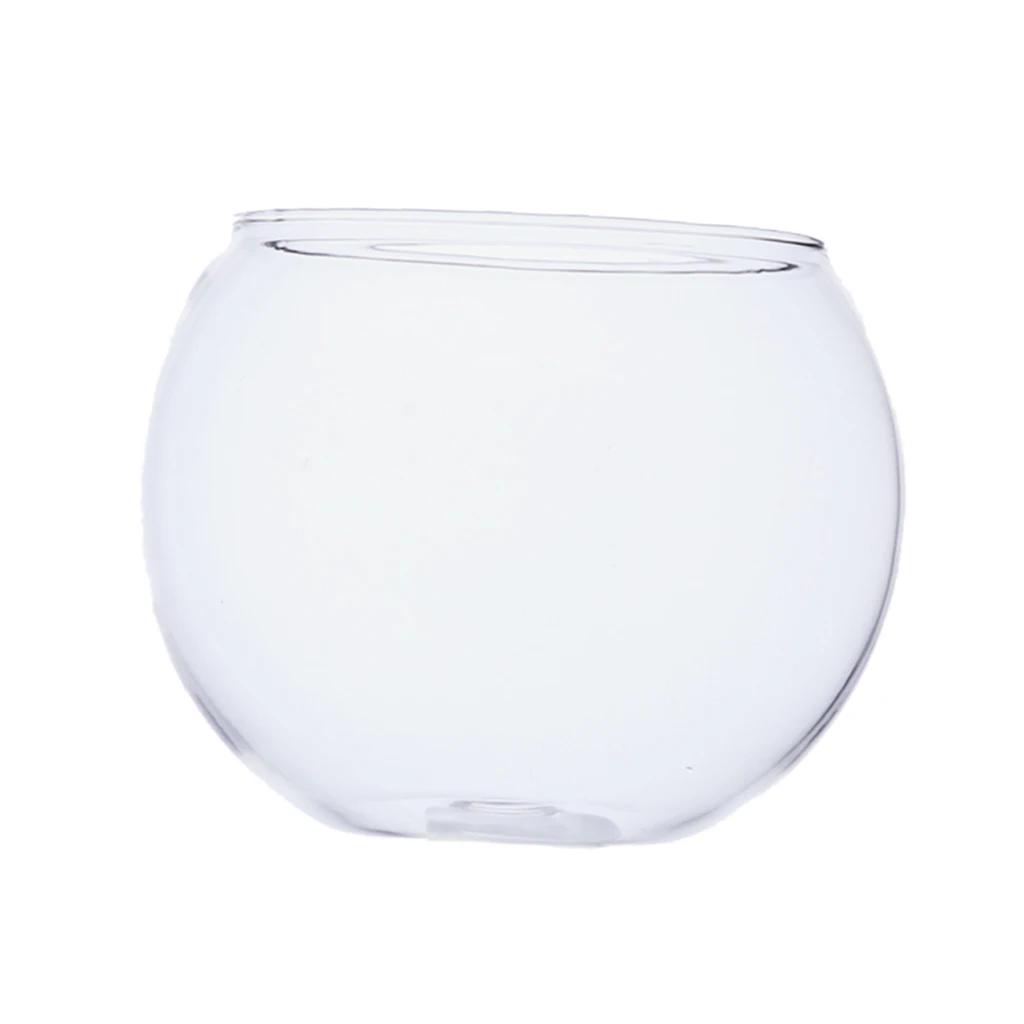 Clear Glass Round Bowl Sphere Vase Fish Tank Flower Plant Hydroponic Pot Jar Office Home Tabletop Centerpieces