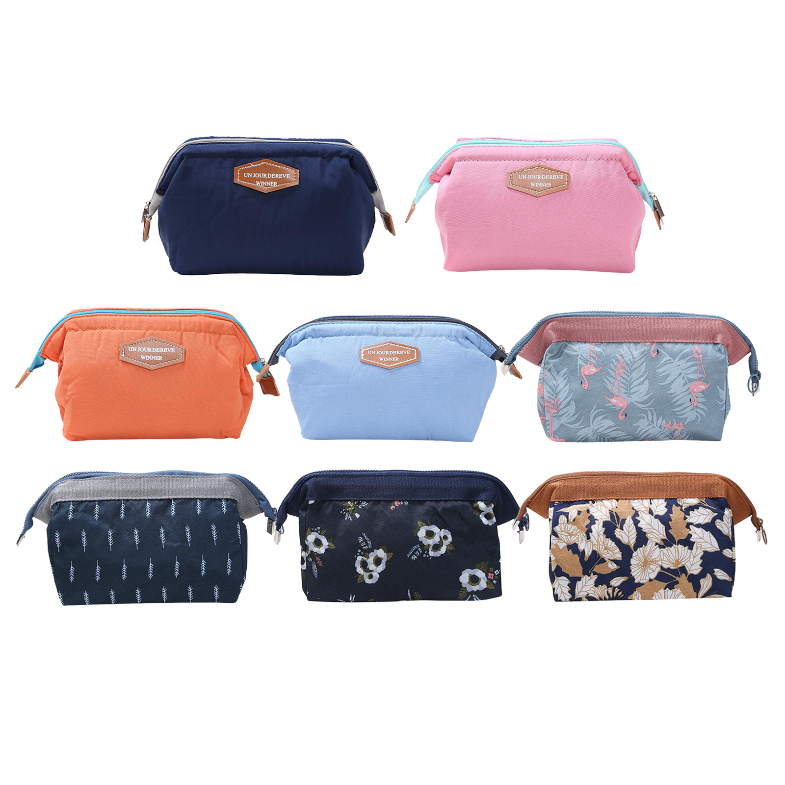 Womens Girls Funny Cotton Makeup Bag Cosmetic Bag Pouch Purse Zipper Handbag