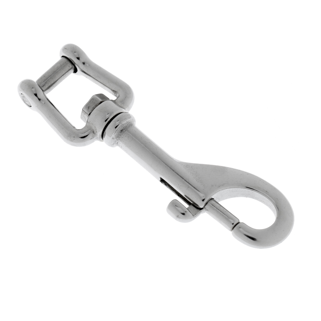 Bolt Snap - Single Ended Hook Swivel Clip Shackle for Underwater Scuba Diving -