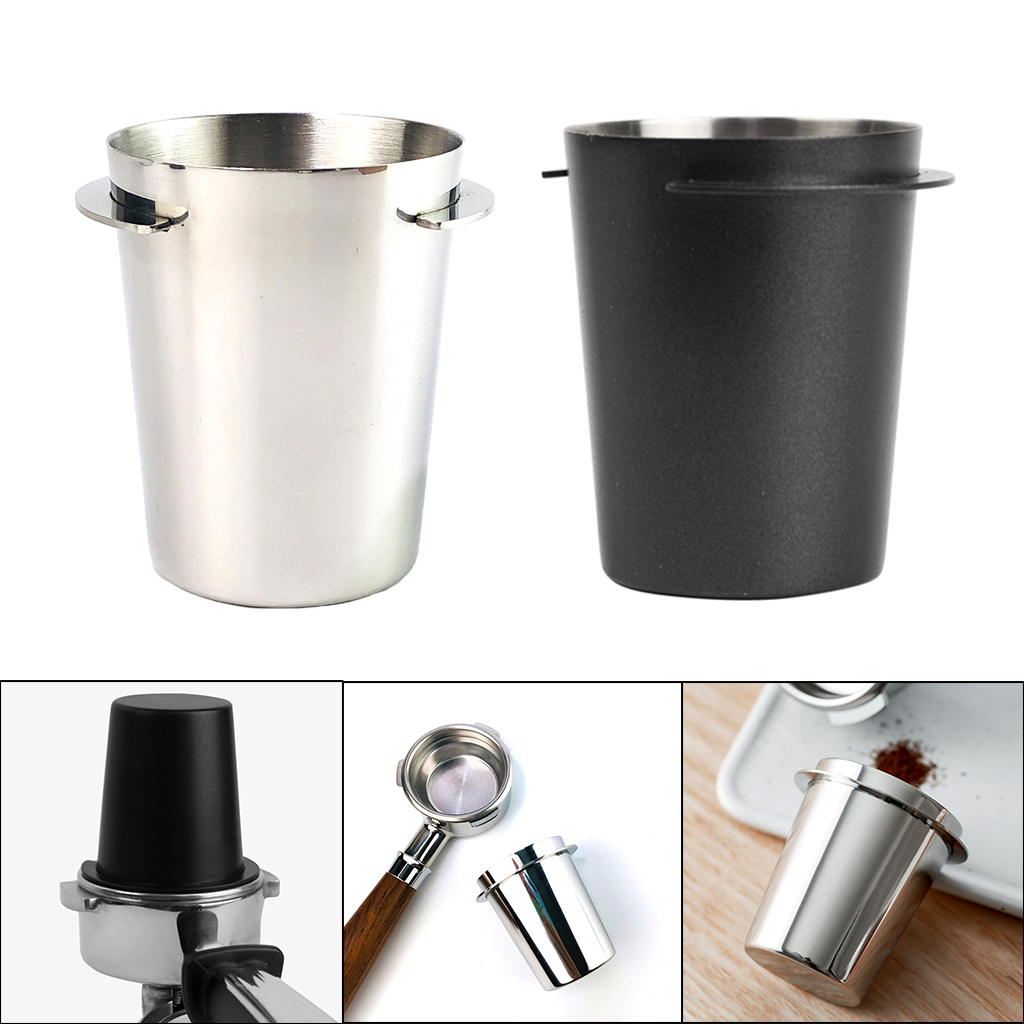 54mm Stainless Steel Coffee Dosing Cup Durable Sniffing Mug Grinder Assistant for Coffee Tamper Rust Resistant