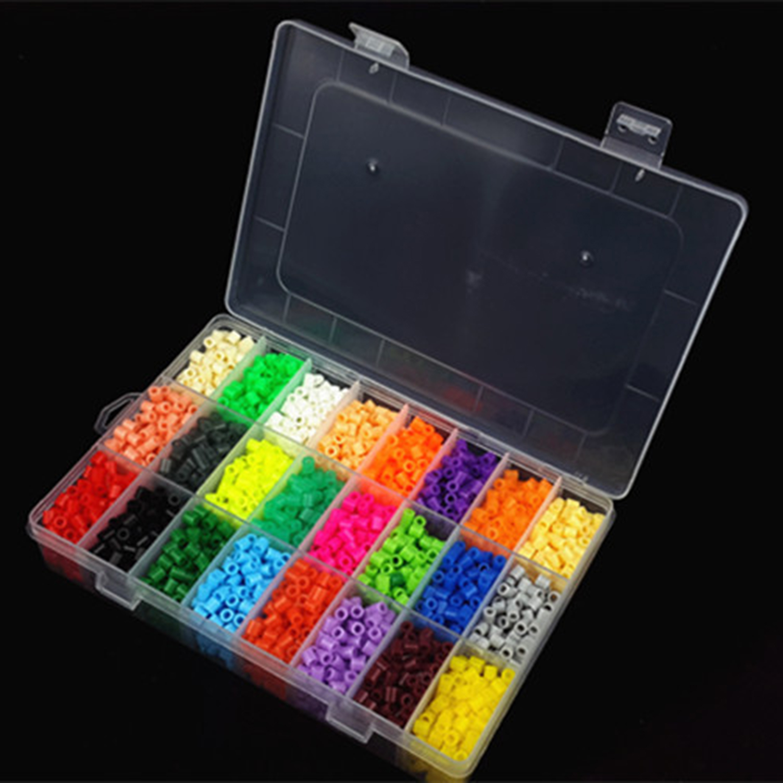 4600 Pieces Perler Beads Arts Crafts Set DIY Ornaments Pixel Art Project Hama Beads