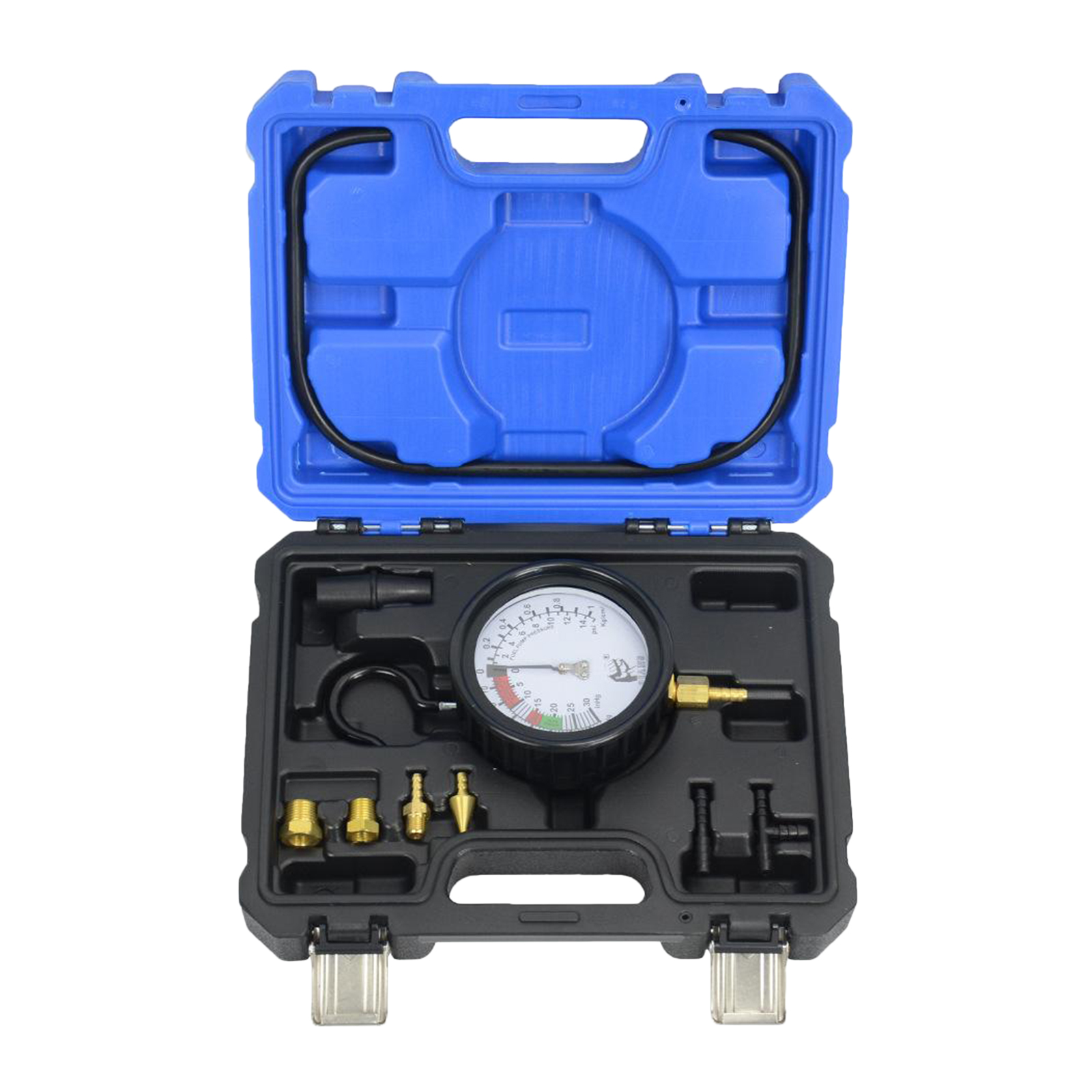Vacuum Pump Tester Set Vacuum Gauge and Brake Bleeder Kit for Automotive with Adapters Case