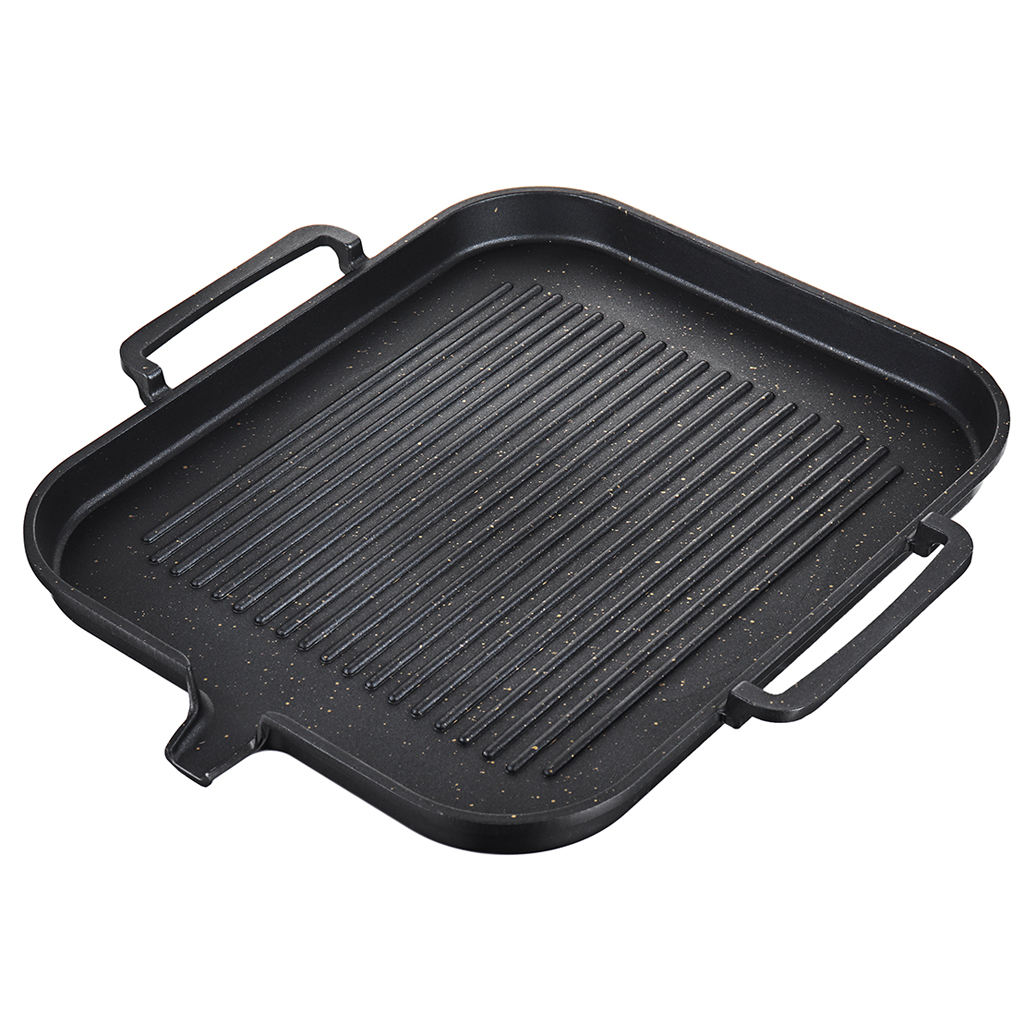 Kitchen Non-Stick Cooking Grill Pan Frying Pan Aluminum Alloy BBQ Grill Pan
