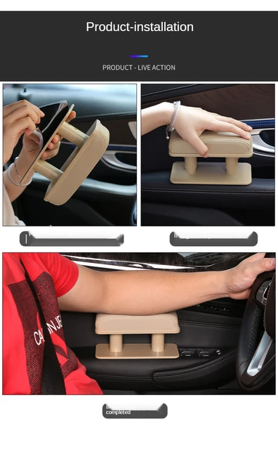 Car Sitteruniversal Leather Armrest Cushion For Car & Office Chair -  Heightening Elbow Support