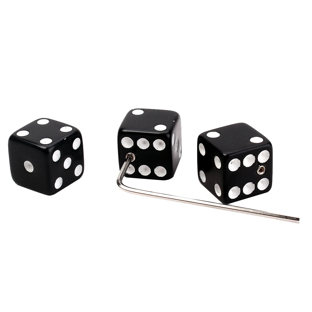 3 Pcs Guitar Control Knob Dices Guitar Volume Knob Dices with Wrench